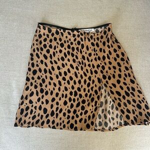 Reformation leopard printed skirt